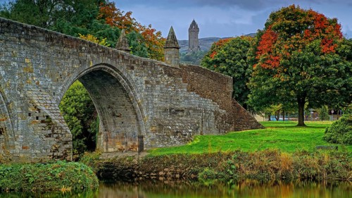 Europe, Scotland, Great Britain, England, landscape, Stirling Bridge, bridge, river, Old Bridge,