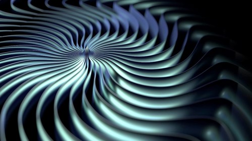 A nice abstract metal swirl background 3d illustration