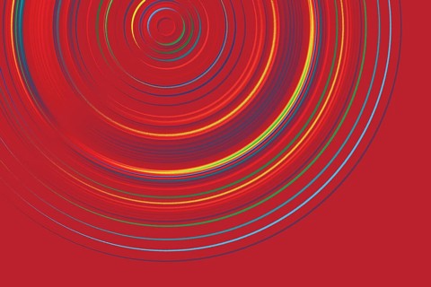 Abstract colorful semi circle geometric pattern design and background
