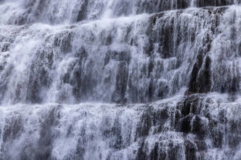 Dynandi waterfalls, Westfjords, Iceland, Europe