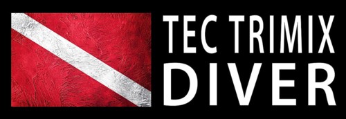 Tec Trimix Diver, Diver Down Flag, Scuba flag, Scuba Diving