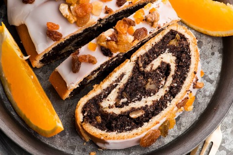Poppy seed rolls, dessert for christmas