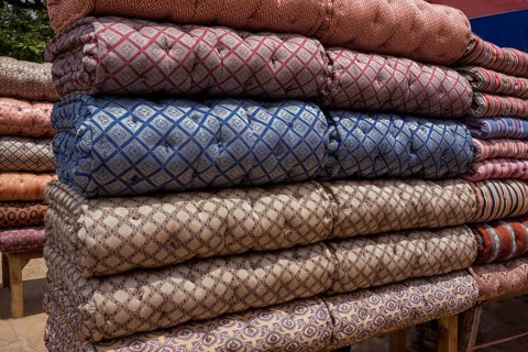 Cotton mattresses, varanasi, uttar pradesh, india, asia