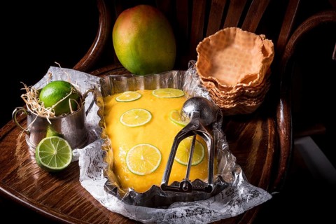 Mango lime ice