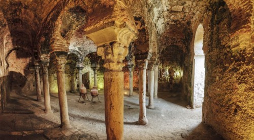 Arab baths, Banys Àrabs, 10th century, Palma, Mallorca, balearic islands, spain