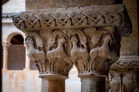 Cloister of Santo Domingo de Silos, Burgos province, Spain, Europe