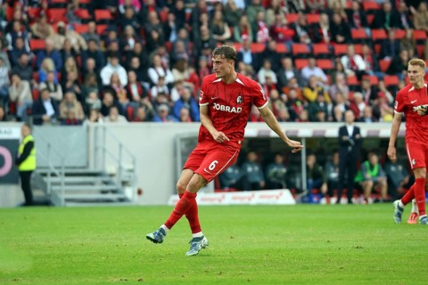 Patrick Osterhage (SC Freiburg) at the match of the 1st FBL: 24-25: 1st FBL: 24-25: 7th Sptg. SC