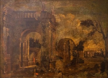 Ruins, 18th century, Pere Onofre Cotto, oil on canvas, Museu de Majorca, Palma, Majorca, Spain,