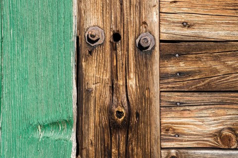 Wooden door, plank face