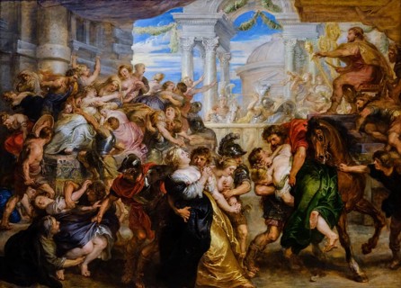 Peter Paul Rubens, The Rape of the Sabine Women, oil on canvas, National Gallery, London, England,