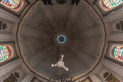 Scherpenheuvel, Flemish Brabant Region, Belgium, 04 11 2022, Arched dome of the basilica, Europe