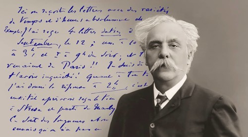 Portrait of Gabriel Fauré, 1845-1924, French composer, digitally edited according to a photograph