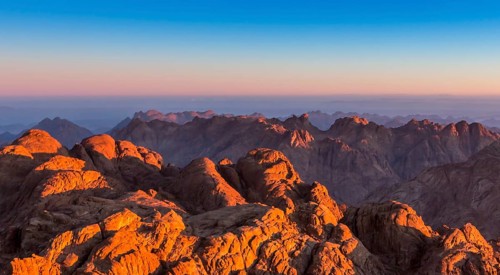Mount Sinai, Mount Moses in Egypt. Africa