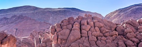 Dades Gorge is a beautiful road between the Atlas Mountains in Morocco, Africa. Web banner in