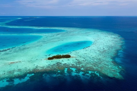 Uninhabited Island near Bodumohora, Felidhu Atoll, Indian Ocean, Maldives, Asia