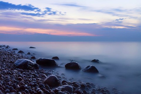 Evenings on the coast of the Baltic Sea