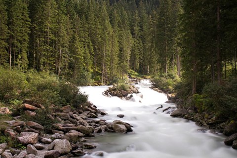 Cascades at the Krimml Waterfalls, Austria, Europe