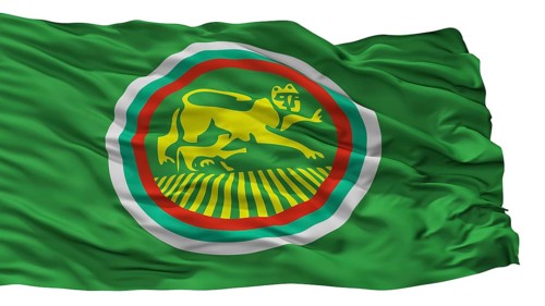 Stara Zagora City Flag, Country Bulgaria, Isolated On White Background