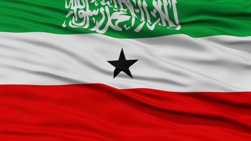 Closeup Somaliland Flag, Waving in the Wind, High Resolution