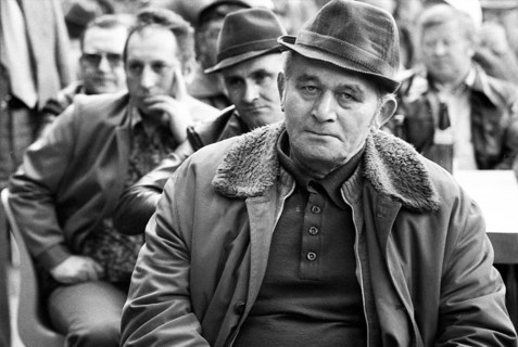 Workers and employees used the last casting of the Suedwestfalen steelworks in Hagen for a