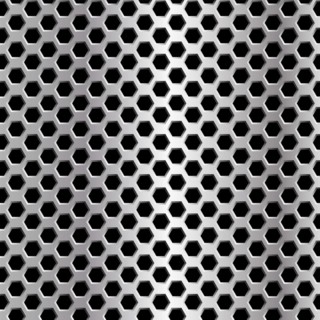 Honeycomb metal grid background, vector illustration