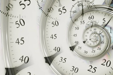 Droste effect background. Abstract design for concepts related to time, deadline and business