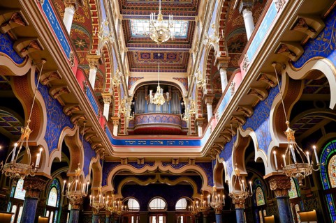 Prague Czech Republic. Jerusalem Synagogue