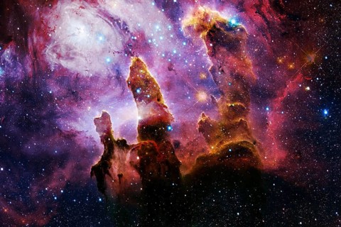 Awesome galaxy. Science fiction wallpaper. Elements of this image furnished by NASA