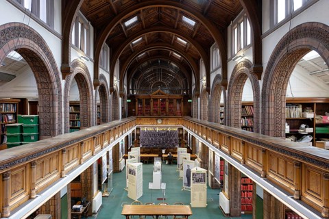 Interior view, room, Leeds Central Library, Leeds, England, Great Britain