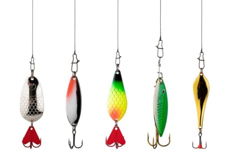 Fishing lure isolated on white