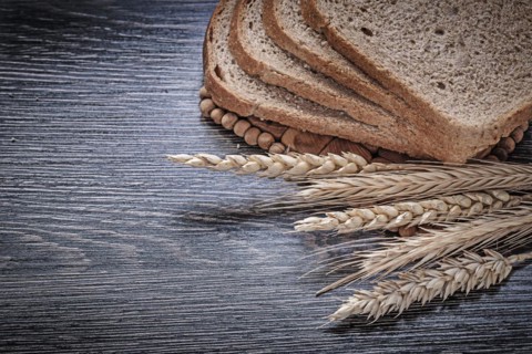 Rye wheat ears sliced bread food and drink concept
