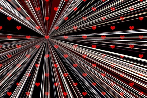 Abstract picture of the heart. Creative marbling heart pattern background texture