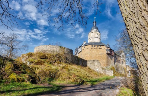 Falkenstein Castle in the Harz Mountains