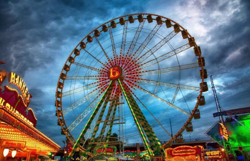 A big autumn fair, Dusseldorf