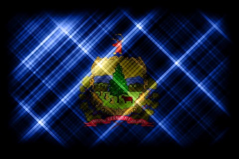 Vermont state flag, Vermont flag background modern flag
