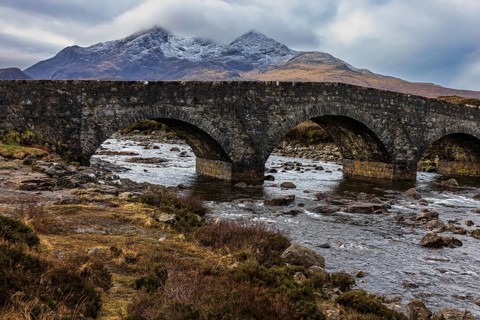 Sligachan Old Bridge, Ilse of Skye, Scotland, United Kingdom, Europe