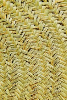 Esparto handcrafts texture detail from Majorca Balearic islands in spain