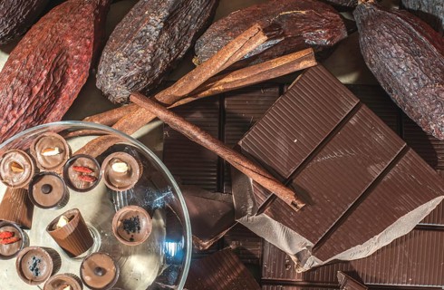 Schokolade Bonbons und Schokolade Bar