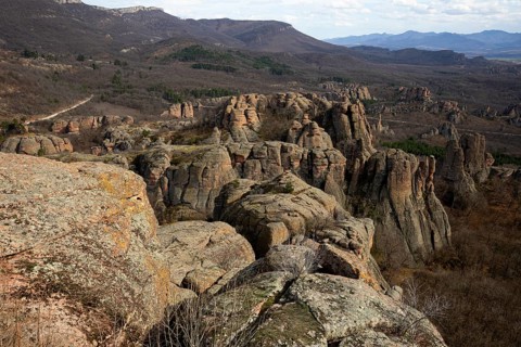 The Belogradchik Rocks are a group of strangely shaped sandstone and conglomerate rock formations