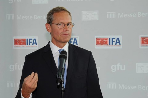 Berlin's Governing Mayor Michael Müller