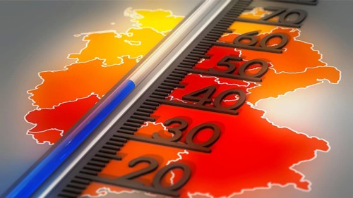 Symbolic image on the subject of heatwaves in Germany