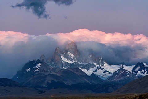 Mount Fitz Roy in the Los Glaciares El Chaltén National Park, Santa Cruz, Argentina, South America