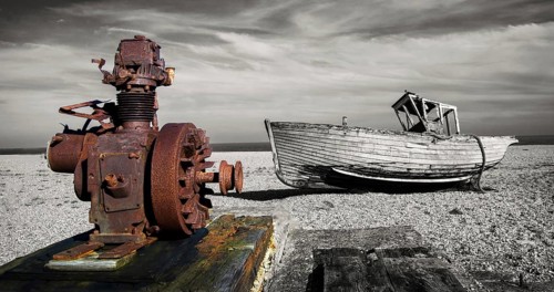 Winching Boats No More, Dungeness, Kent