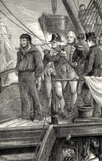 Nelson and the signal disregarding the order of his superior, Admiral Sir Hyde Parker, Battle of