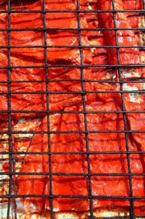 Grilled fish fillet red achiote sauce tikinchik Mayan Mexico recipe