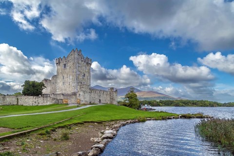Ross Castle is a 15th-century tower house in County Kerry, Ireland, Europe