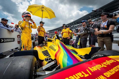 ALEX PALOU (10) of Barcelona, Spain prepares to qualify for the 108th Running of the Indianapolis