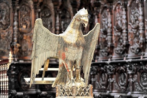 La Mezquita, Mosque, Cathedral of Cordoba, Cordoba, Andalusia, Spain, Europe, Golden eagle serves