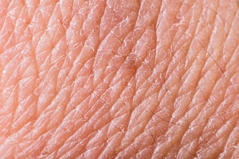 Texture of human skin. Extreme close up macro shot