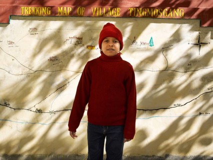 Girl Trekking At, Tingmosgang, Ladakh, Kashmir, India, Asia MR#477, Asia